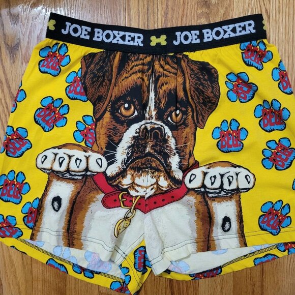 Vintage Joe Boxer Boxers Men's Size Medium St Bernard Smiley Face Cotton NWOT - Picture 2 of 14